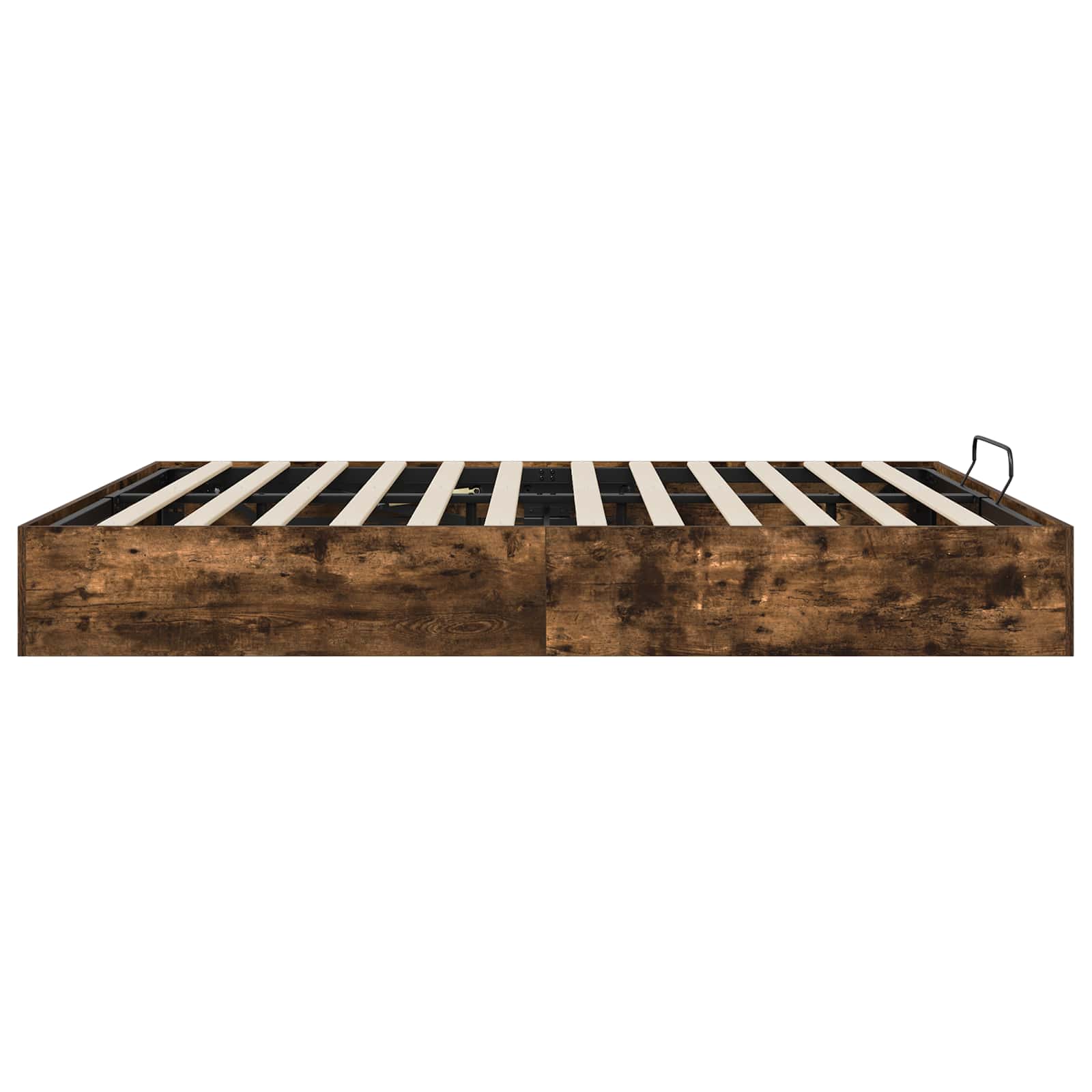 vidaXL Ottoman Bettgestell Geräucherte Eiche 203 x 180 x 25 cm