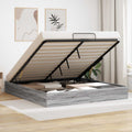vidaXL Ottoman Bettgestell Graues Sonoma 203 x 180 x 25 cm