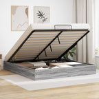 vidaXL Ottoman Bettgestell Graues Sonoma 203 x 180 x 25 cm