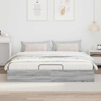 vidaXL Ottoman Bettgestell Graues Sonoma 203 x 180 x 25 cm