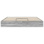 vidaXL Ottoman Bettgestell Graues Sonoma 203 x 180 x 25 cm