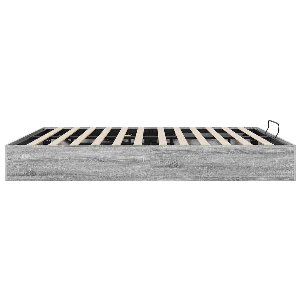 vidaXL Ottoman Bettgestell Graues Sonoma 203 x 180 x 25 cm