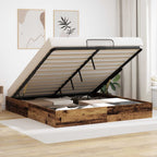 vidaXL Ottoman Bettgestell Altholz 203 x 180 x 25 cm Holzwerkstoff