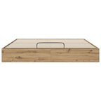vidaXL Ottoman Bettgestell Kunsthandwerk Eiche 203 x 180 x 25 cm