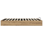 vidaXL Ottoman Bettgestell Artisan-Eiche 150 x 200 cm Holzwerkstoff