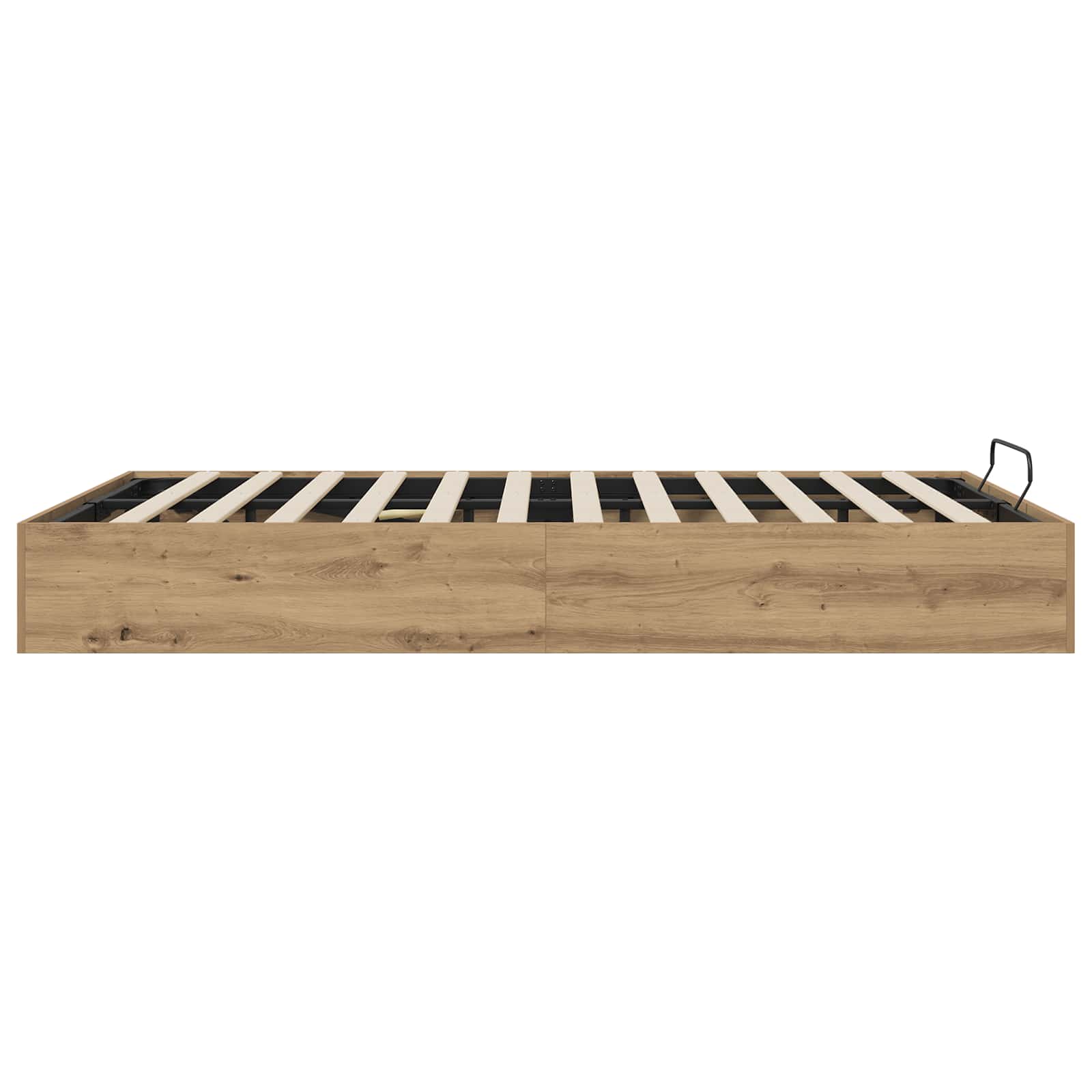 vidaXL Ottoman Bettgestell Artisan-Eiche 150 x 200 cm Holzwerkstoff