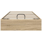 vidaXL Ottoman Bettgestell Sonoma-Eiche 203 x 90 x 25 cm Holzwerkstoff