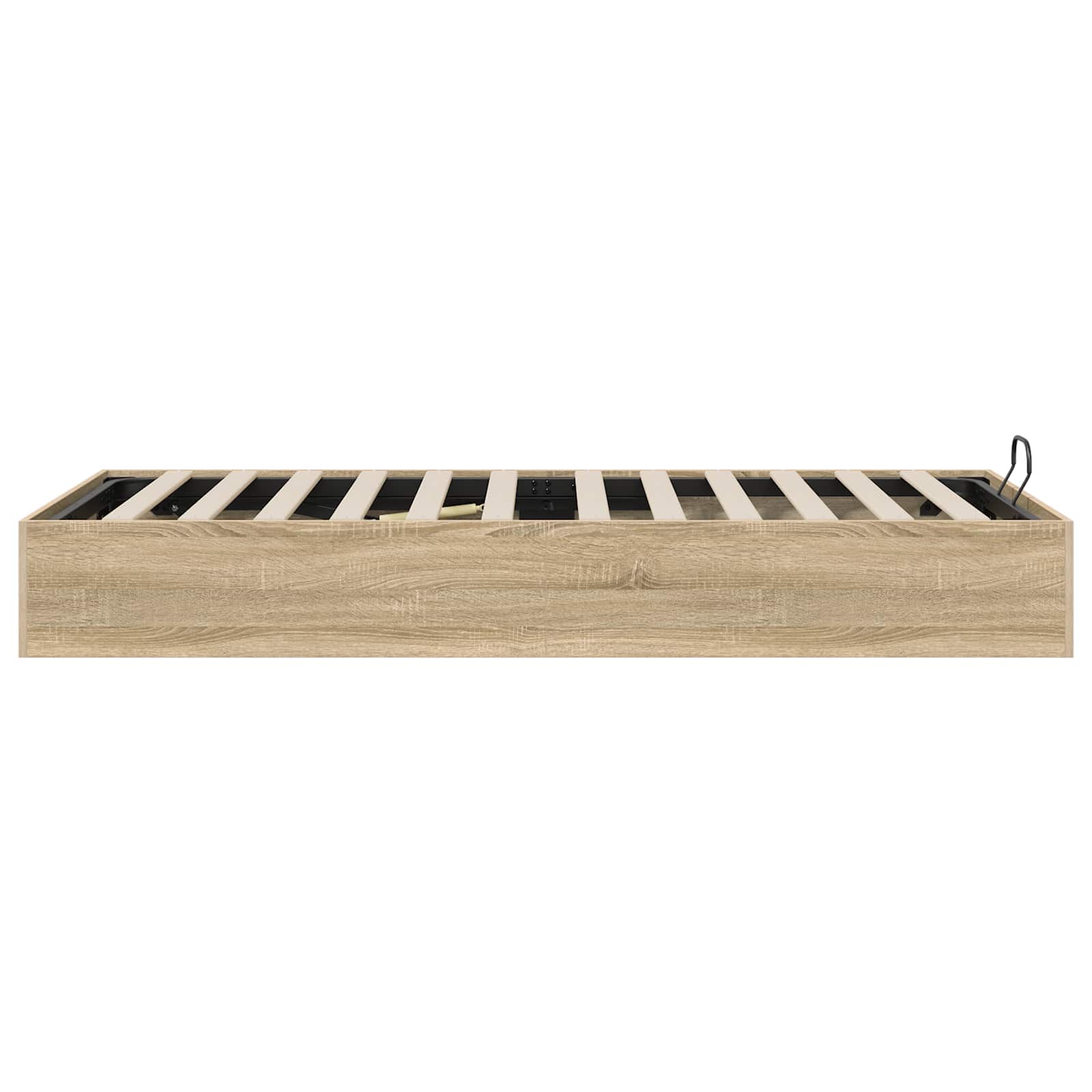 vidaXL Ottoman Bettgestell Sonoma-Eiche 203 x 90 x 25 cm Holzwerkstoff