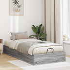 vidaXL Ottoman Bettgestell mit Speicher Graues Sonoma 203 x 90 x 25 cm