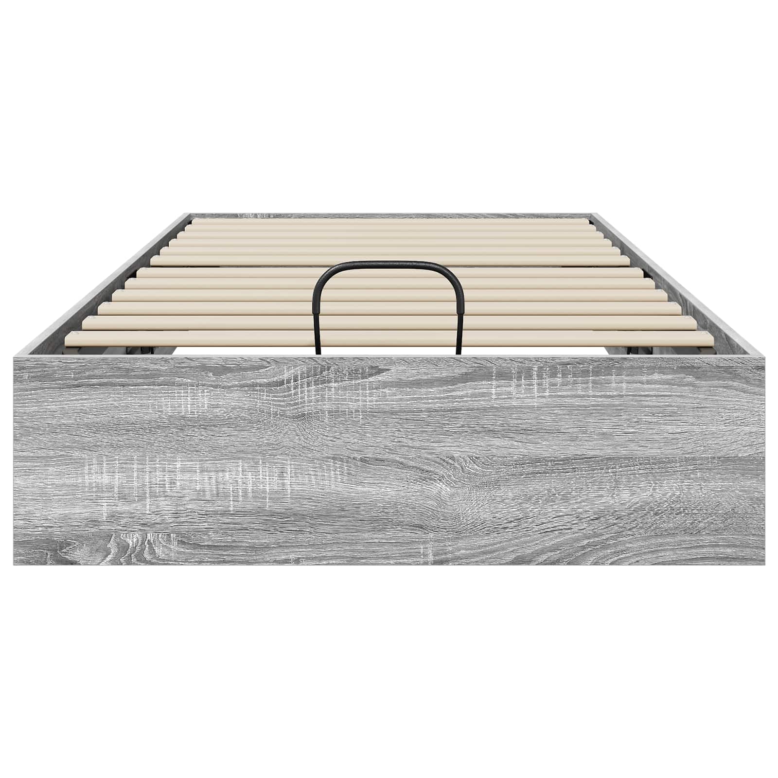 vidaXL Ottoman Bettgestell mit Speicher Graues Sonoma 203 x 90 x 25 cm