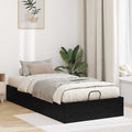 vidaXL Ottoman Bettgestell Schwarze Eiche 80,5 x 200 cm Holzwerkstoff