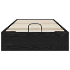 vidaXL Ottoman Bettgestell Schwarze Eiche 80,5 x 200 cm Holzwerkstoff