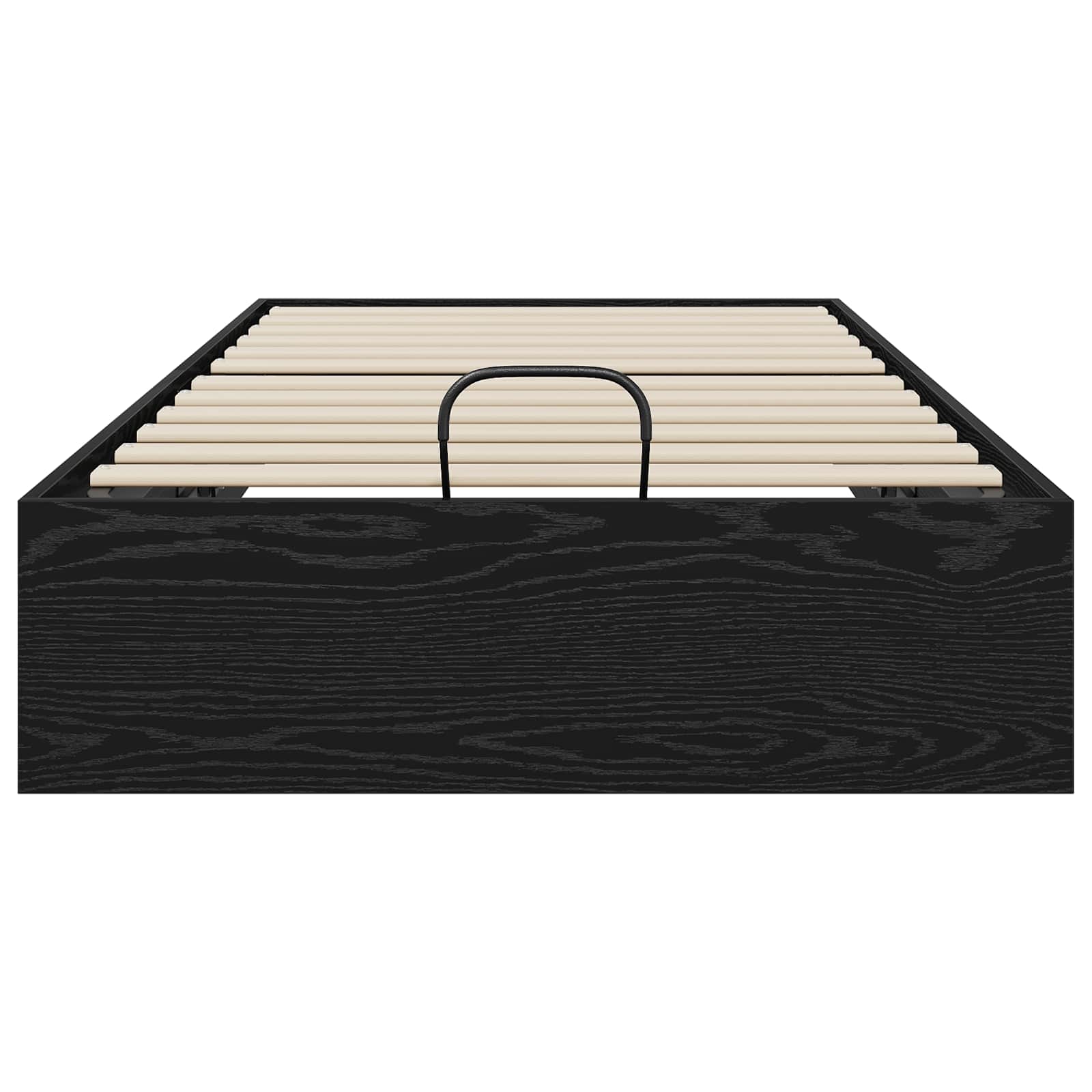 vidaXL Ottoman Bettgestell Schwarze Eiche 80,5 x 200 cm Holzwerkstoff
