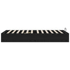 vidaXL Ottoman Bettgestell Schwarze Eiche 80,5 x 200 cm Holzwerkstoff