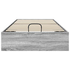 vidaXL Ottoman Bettgestell Graues Sonoma 80,5 x 200 cm Holzwerkstoff