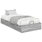 vidaXL Ottoman Bettgestell Graues Sonoma 80,5 x 200 cm Holzwerkstoff