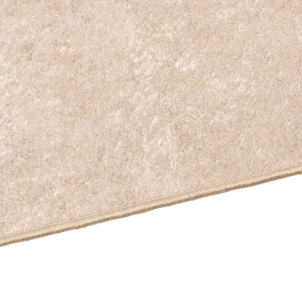 vidaXL Teppichläufer Uni MARSA Creme 50 x 100 cm Polyester und PVC