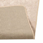 vidaXL Teppichläufer Uni MARSA Creme 50 x 100 cm Polyester und PVC