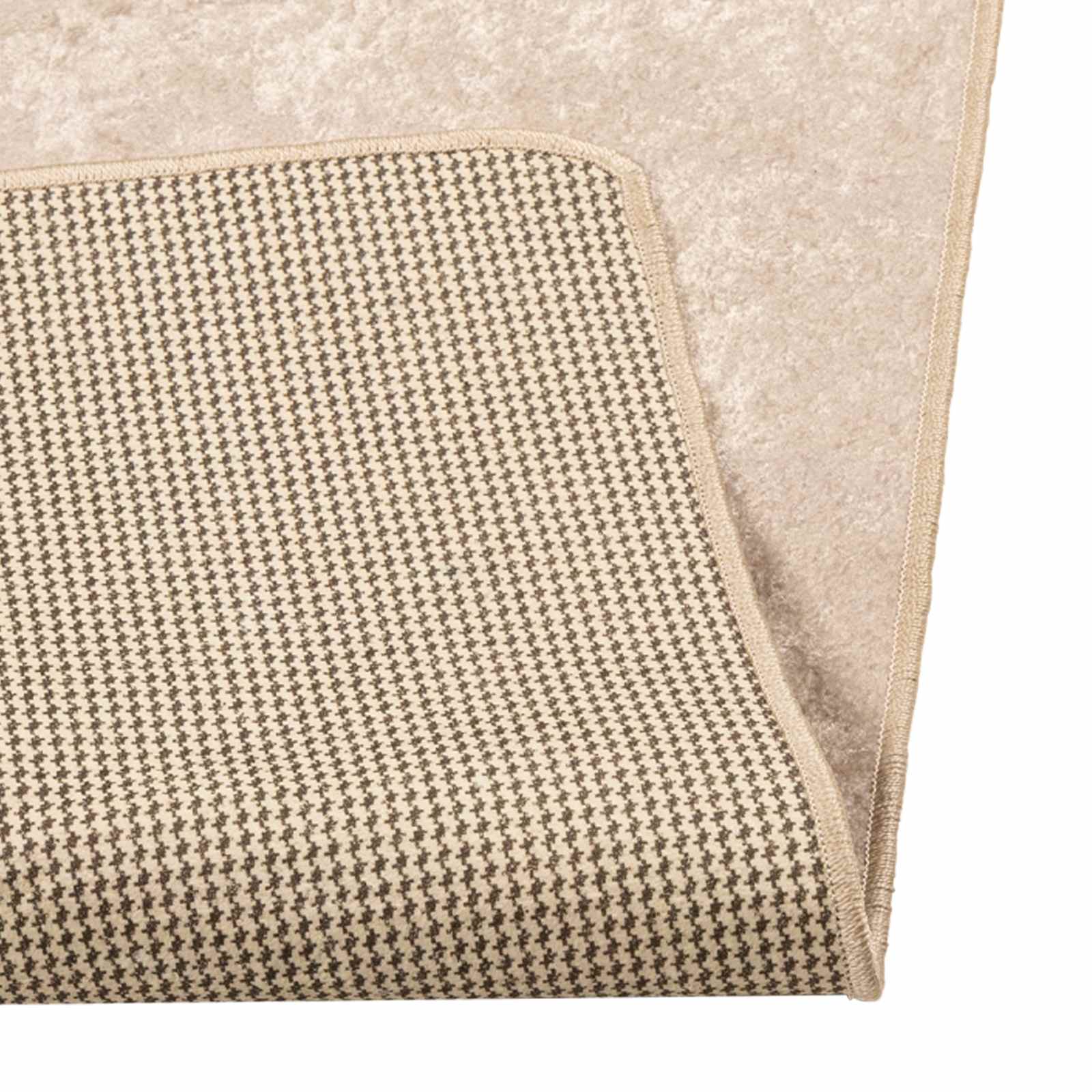 vidaXL Teppichläufer MARSA Creme 50 x 150 cm Polyester und PVC