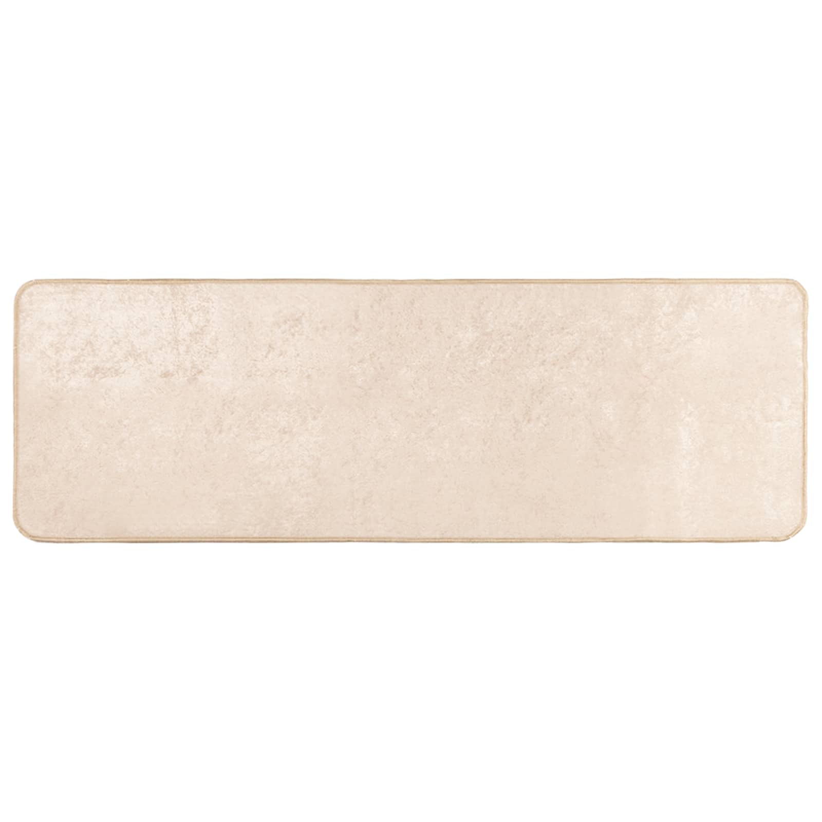 vidaXL Teppichläufer MARSA Creme 50 x 150 cm Polyester und PVC