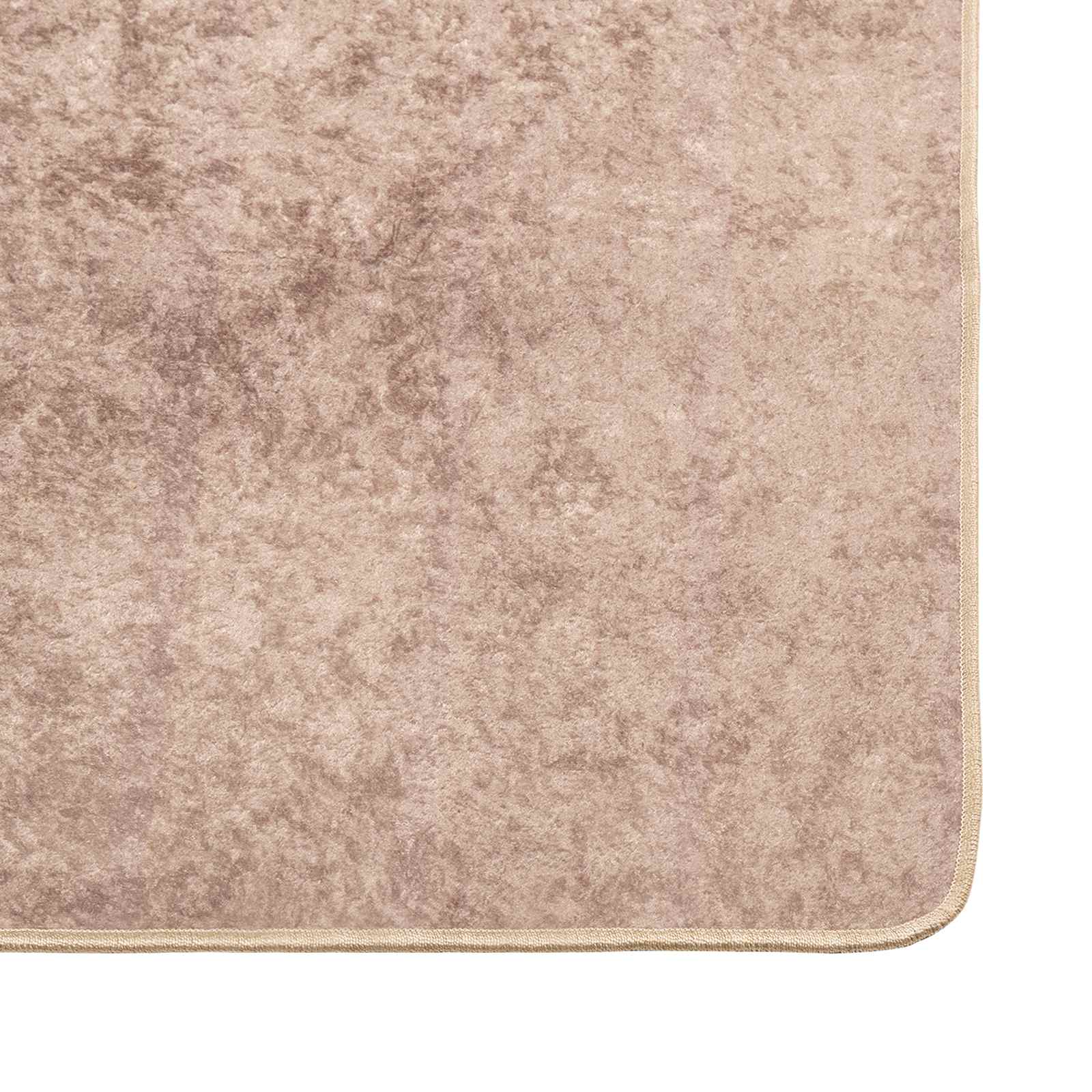 vidaXL Teppichläufer MARSA Sand 50 x 100 cm Polyester und PVC