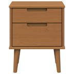 vidaXL Nachttisch Karamell 40 x 35 x 48 cm Massives Kiefernholz