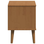 vidaXL Nachttisch Karamell 40 x 35 x 48 cm Massives Kiefernholz