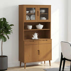 vidaXL Hutch Karamell 90 x 35 x 100 cm