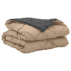 vidaXL Sommerdecke Anthrazit und Taupe 200 x 135 cm Mikrofaser