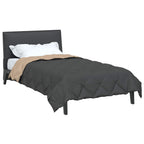 vidaXL Sommerdecke Anthrazit und Taupe 200 x 135 cm Mikrofaser