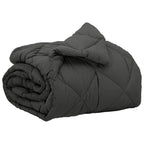 vidaXL Ganzjahresbettdecke Anthrazit 135 x 200 cm Mikrofaser