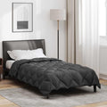 vidaXL Winterbettdecke Anthrazit 135 x 200 cm Mikrofaser
