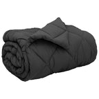 vidaXL Winterbettdecke Anthrazit 135 x 200 cm Mikrofaser