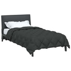 vidaXL Winterbettdecke Anthrazit 135 x 200 cm Mikrofaser
