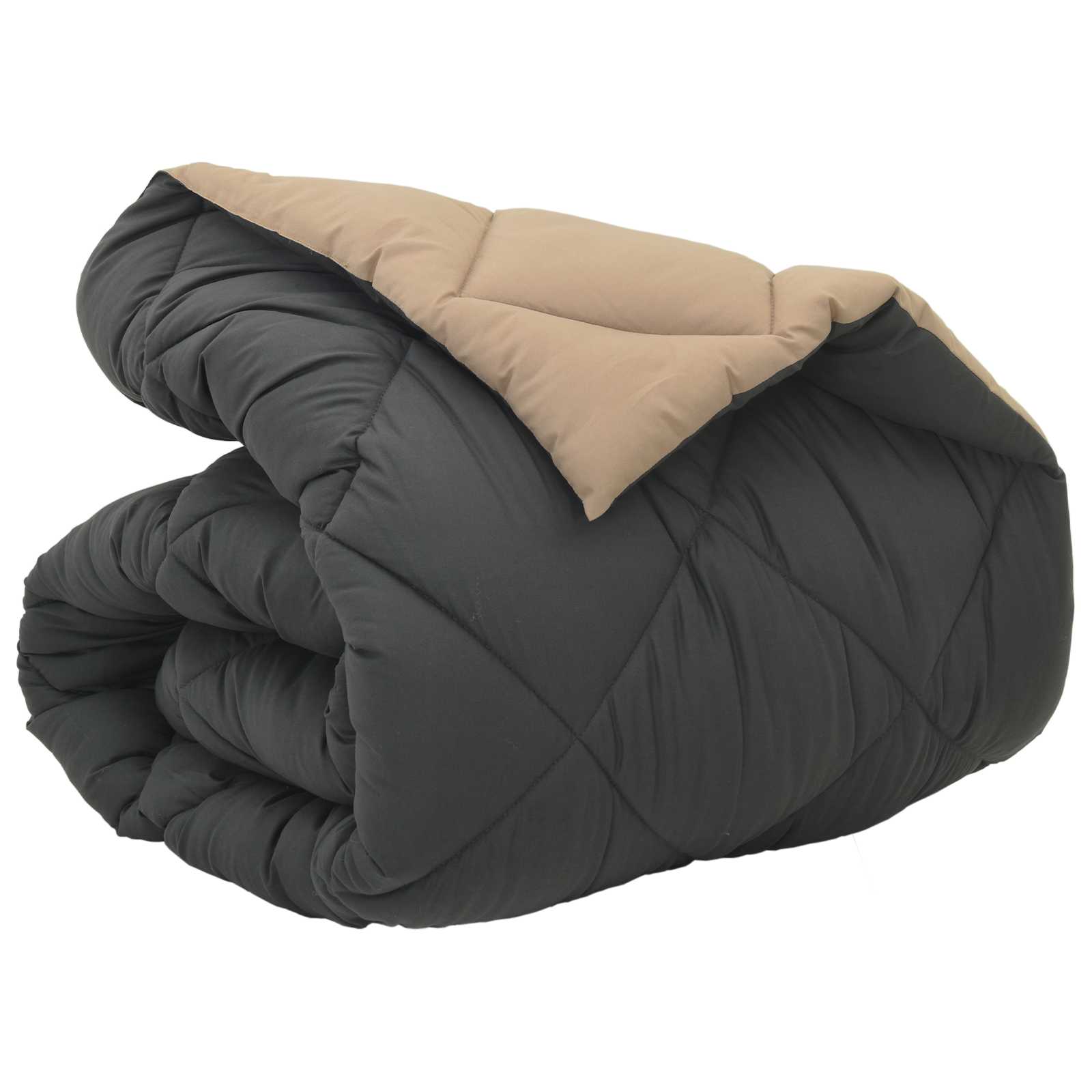 vidaXL Winterbettdecke Anthrazit und Taupe 135 x 200 cm Mikrofaser