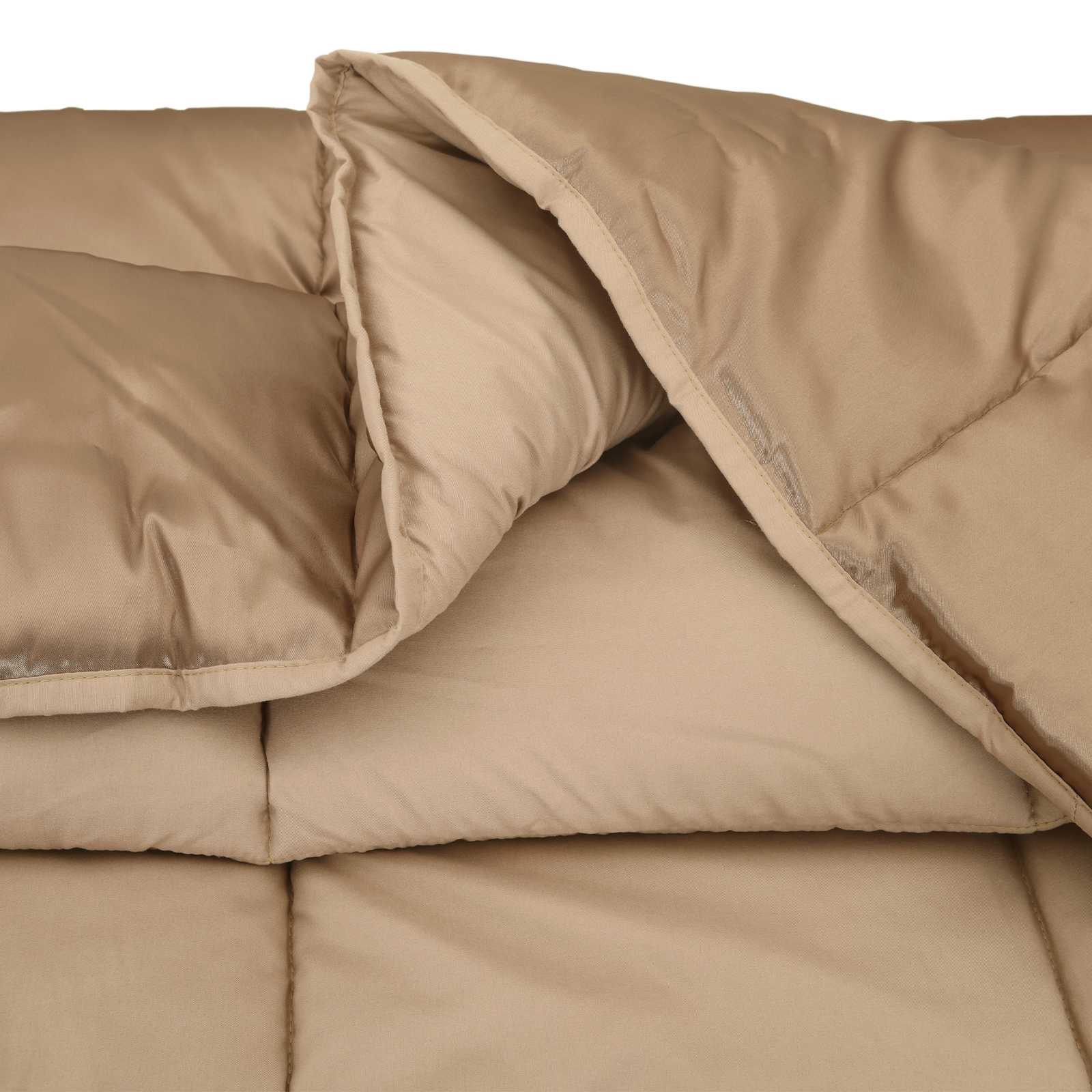 vidaXL Sommerdecke Gold 135 x 200 cm Satin und Mikrofaser