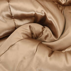 vidaXL Ganzjahresbettdecke Gold 135 x 200 cm Satin und Mikrofaser