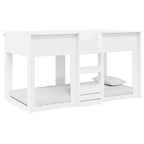 vidaXL Etagenbett für Kinder Weiß 75 x 190 cm Holzwerkstoff