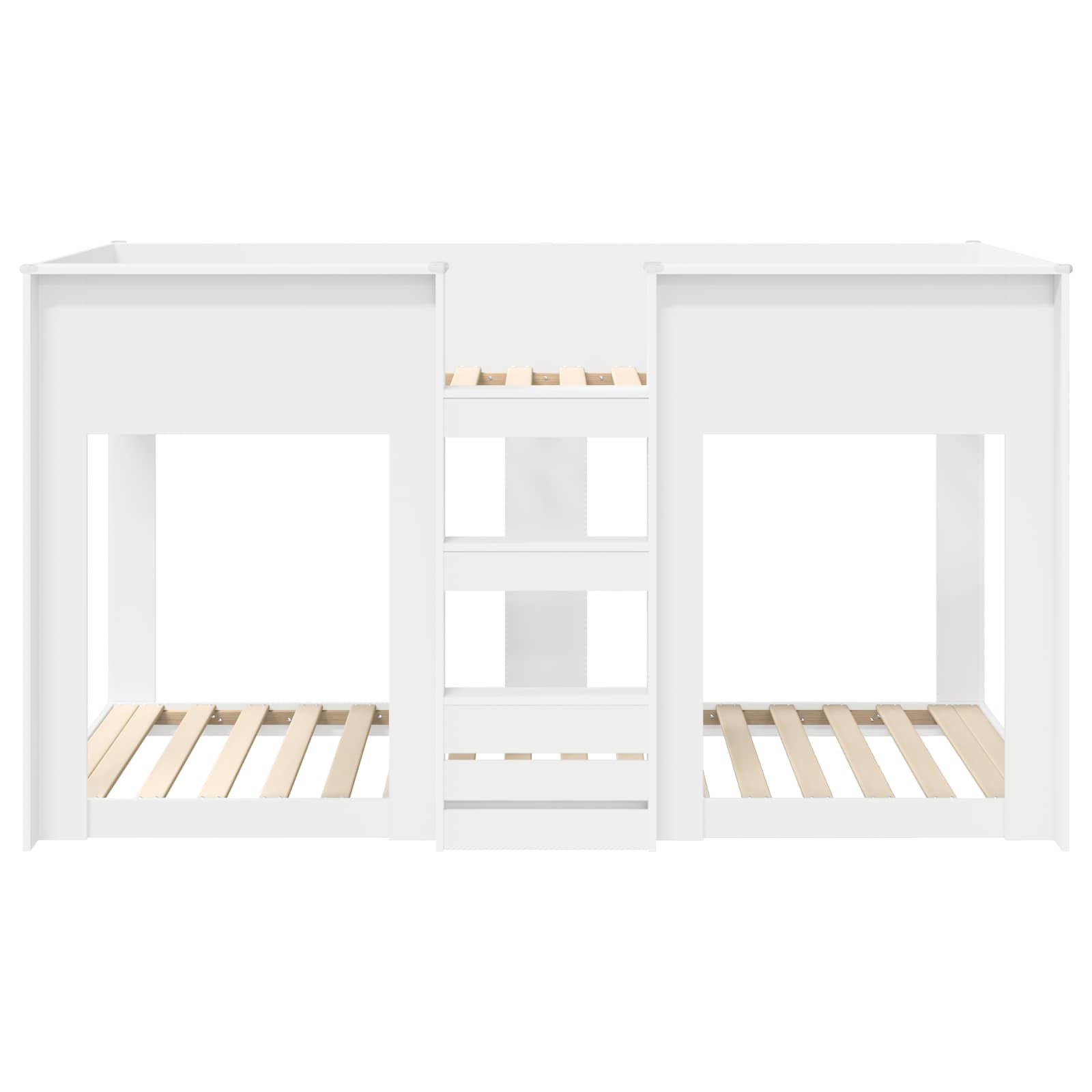 vidaXL Etagenbett für Kinder Weiß 75 x 190 cm Holzwerkstoff
