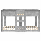 vidaXL Etagenbett für Kinder Beton Grau 75 x 190 cm Holzwerkstoff
