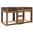 vidaXL Etagenbett für Kinder Altholz 75 x 190 cm Holzwerkstoff