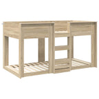 vidaXL Etagenbett für Kinder Sonoma-Eiche 80 x 200 cm Holzwerkstoff