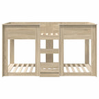 vidaXL Etagenbett für Kinder Sonoma-Eiche 80 x 200 cm Holzwerkstoff