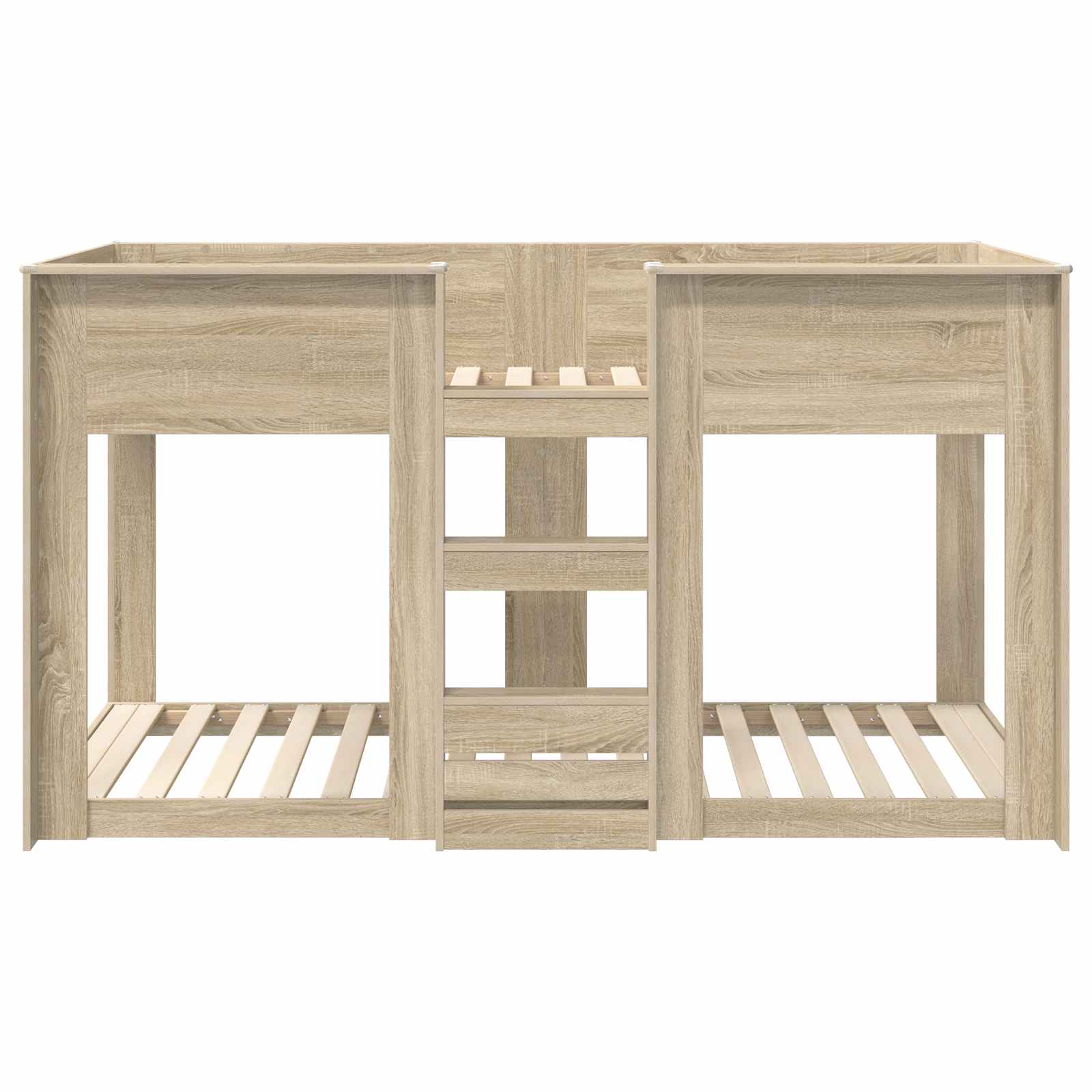 vidaXL Etagenbett für Kinder Sonoma-Eiche 80 x 200 cm Holzwerkstoff