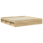 vidaXL Bettrahmen Sonoma 200 x 200 cm Massives Kiefernholz