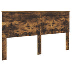 vidaXL Bettrahmen Geräucherte Eiche 200 x 200 cm Massives Kiefernholz