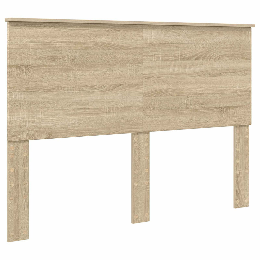 vidaXL Bettrahmen Sonoma-Eiche 150 x 200 cm Massives Kiefernholz