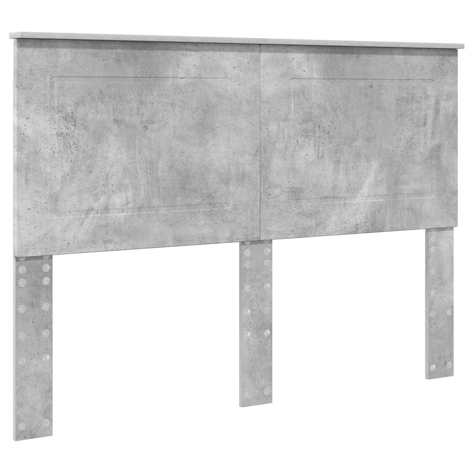 vidaXL Bettrahmen Beton Grau 150 x 200 cm Massives Kiefernholz