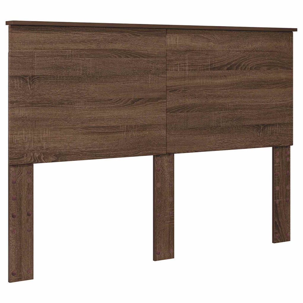 vidaXL Bettrahmen Braun Eichen-Optik 140 x 200 cm Massives Kiefernholz