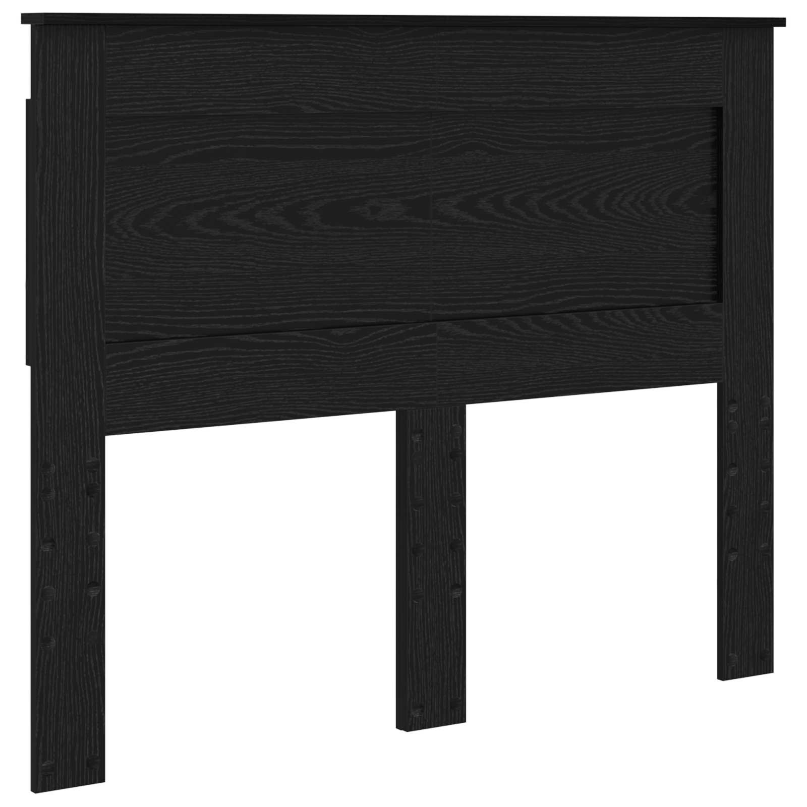 vidaXL Bettrahmen Uni Schwarz 120 x 190 cm Massives Kiefernholz